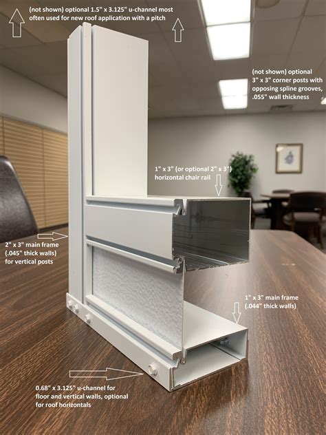 extruded aluminum framing for screen